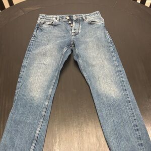 Massimo Dutti Light Blue Straight Jeans size 4